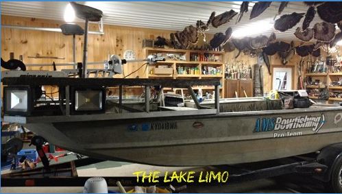 Redden Outfitter's bowfishing boat